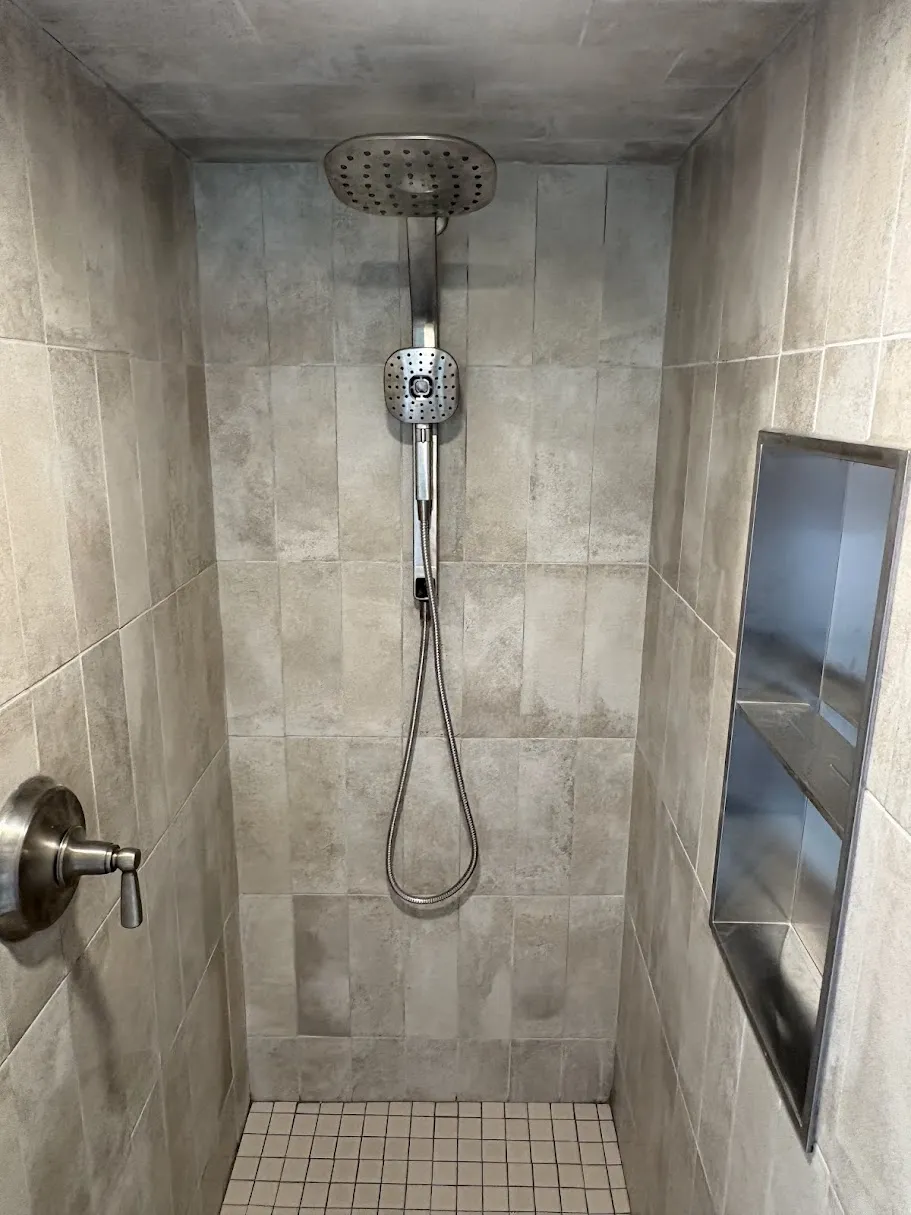 Modern tiled shower renovation