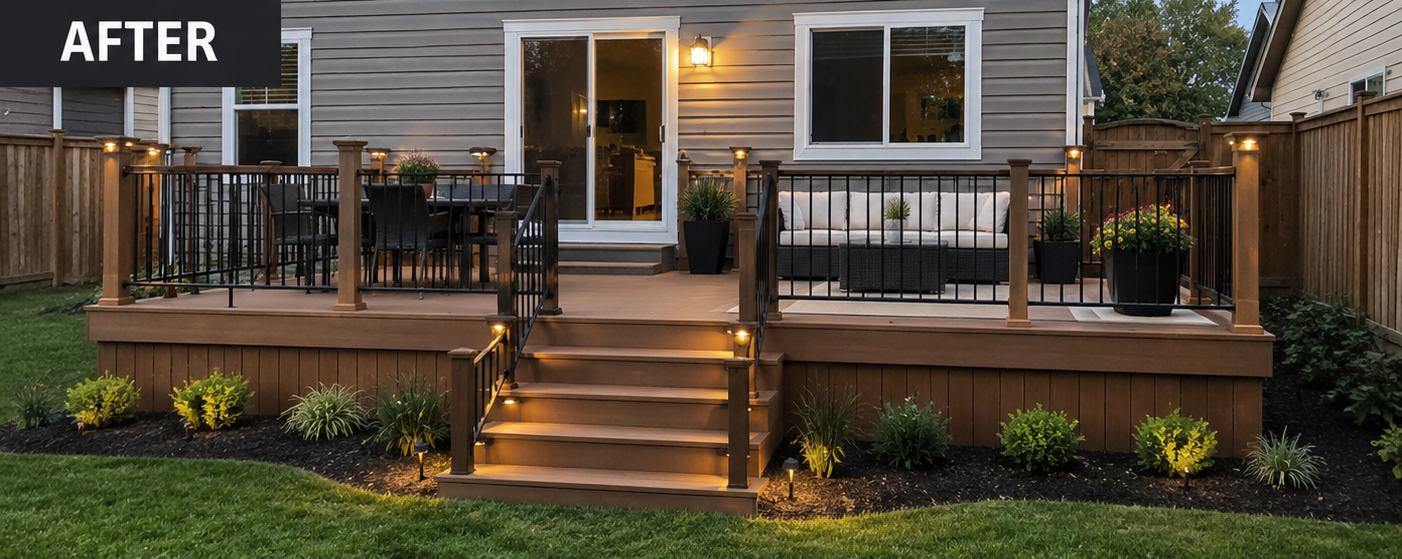 Deck after reconstruction
