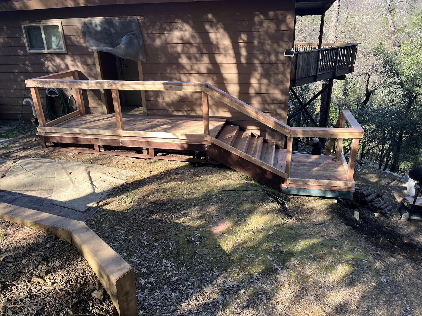 Deck and stair reconstruction project