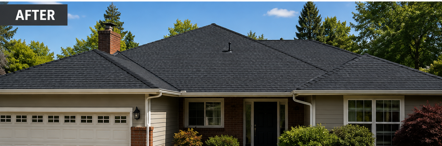 Roof after replacement