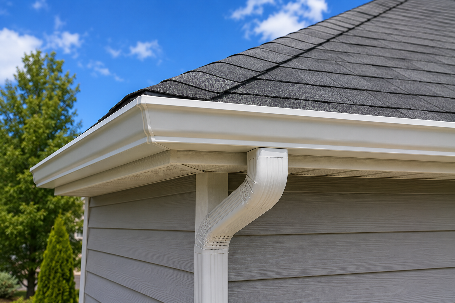 Professional gutter and downspout installation